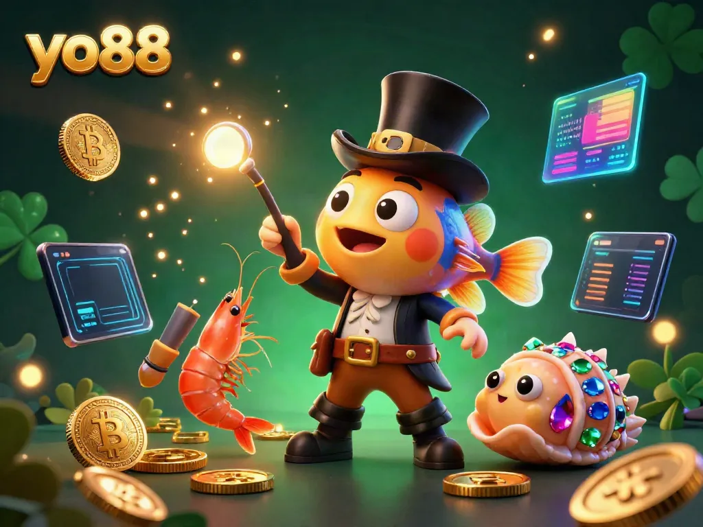Engage with exciting yo88 slots featuring dynamic underwater characters and glowing cryptocurrencies!