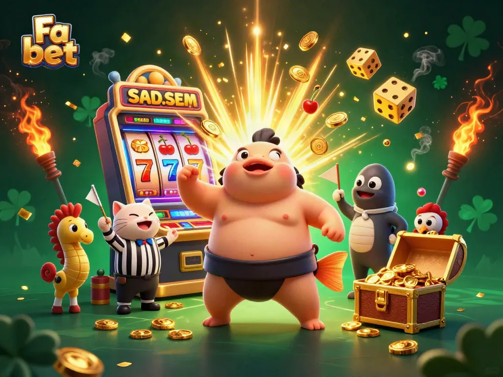 Experience the thrill of Fa bet with a dynamic underwater casino scene featuring engaging characters and exciting slots.