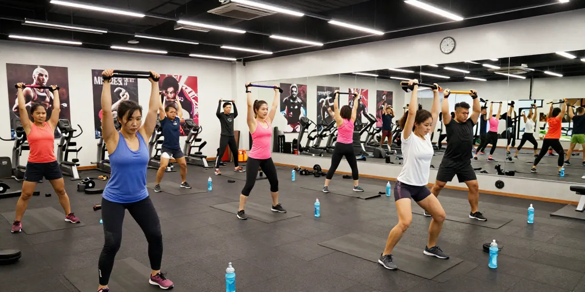 Utinon Steroide in einer dynamischen Fitnessstudio-Szene mit Athleten, die aktiv mit Gewichten trainieren.
